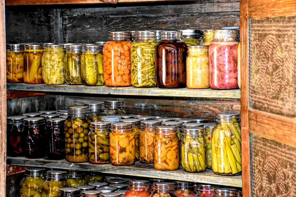 Assortment of packaged dry goods and pantry staples